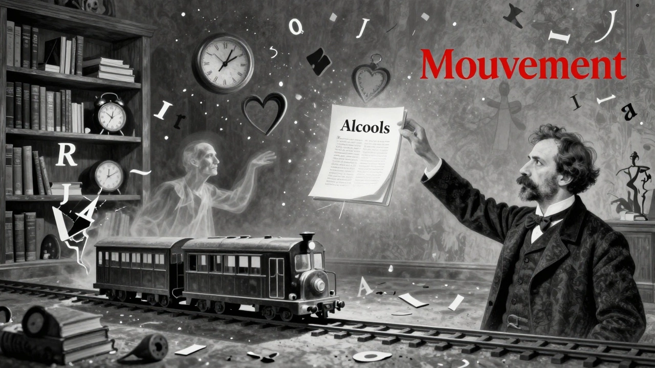 Fraktální knihovna s literárními dědictvím Apollinaireho a jeho následovníky.