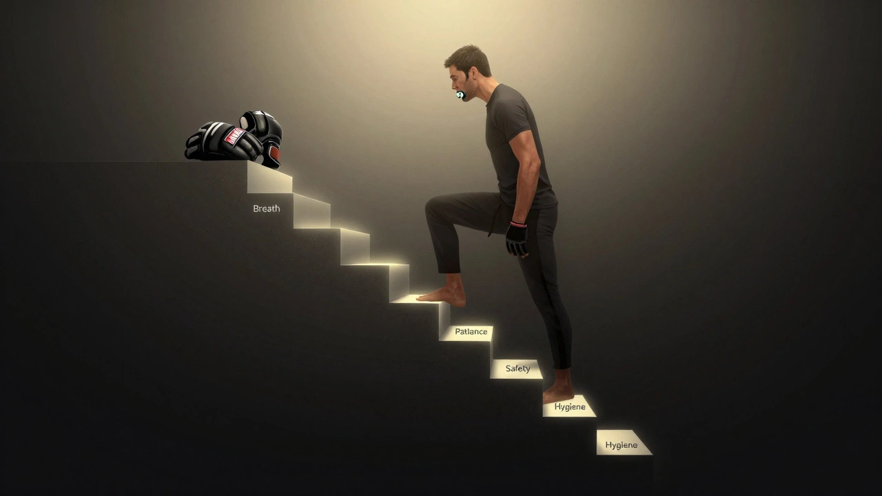 Kroky k pokroku v MMA: dech, trpělivost, bezpečnost, hygiena.