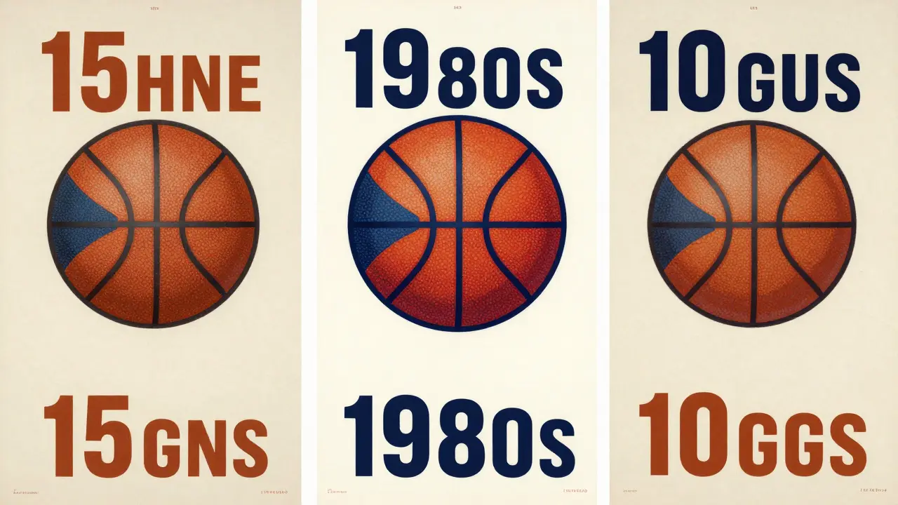 Vizualizace historického vývoje částí basketbalu v Evropě s českými barvami.