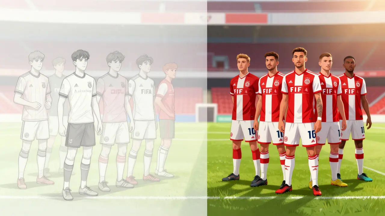 Konceptuální srovnání kontinuity Sheffield FC a Cambridge AFC