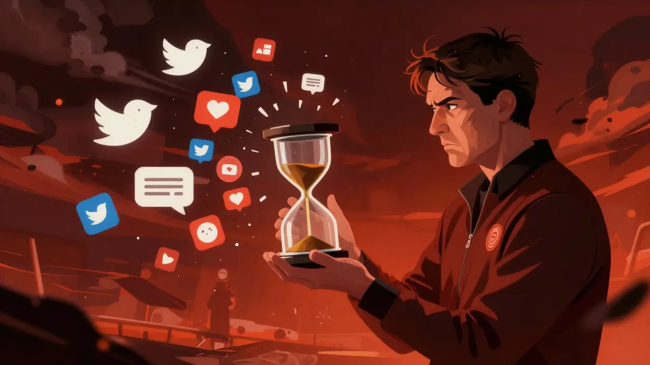Kouč obklopený digitálním šumem a časovým tlakem